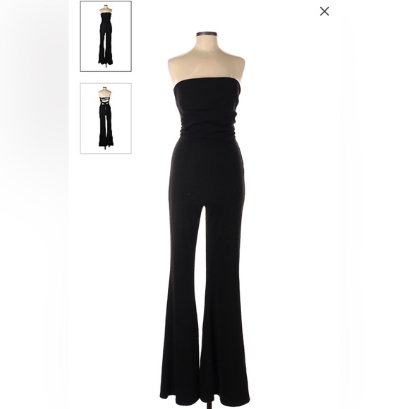 Pants - Fitted Sweater Jumpsuit- Flare leg